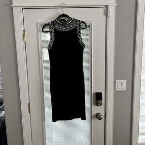 Black jewelled midi dress! Gorgeous and comfortable. Worn 2 times only